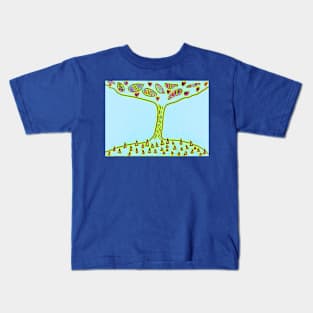 Four Seasons Pt1 - Tree of Sprung Love Kids T-Shirt